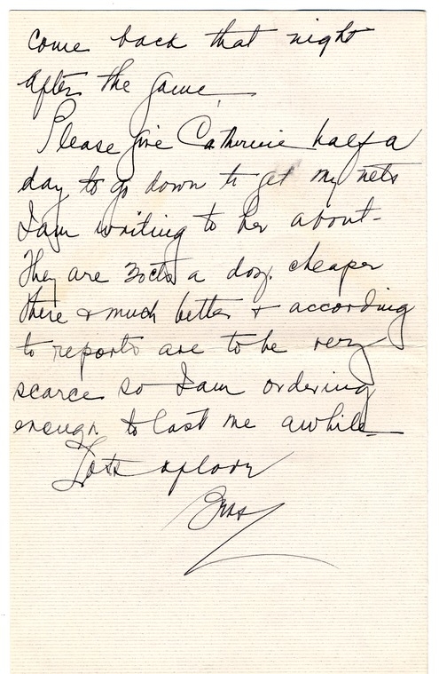 Letter from Bess W. Truman to Harry S. Truman