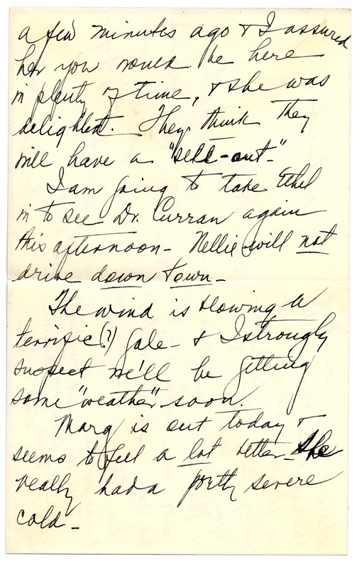 Letter from Bess W. Truman to Harry S. Truman