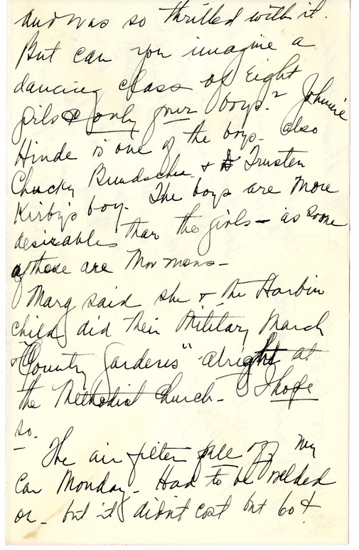 Letter from Bess W. Truman to Harry S. Truman