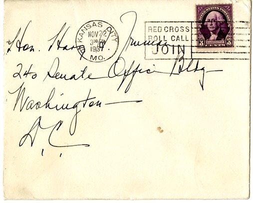 Letter from Bess W. Truman to Harry S. Truman