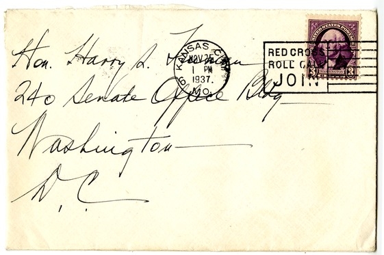 Letter from Bess W. Truman to Harry S. Truman