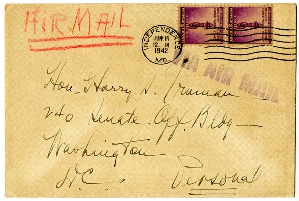 Letter from Bess W. Truman to Harry S. Truman