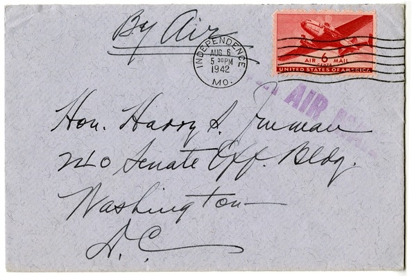 Letter from Bess W. Truman to Harry S. Truman