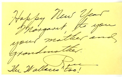 Note from Harry S. Truman to Margaret Truman