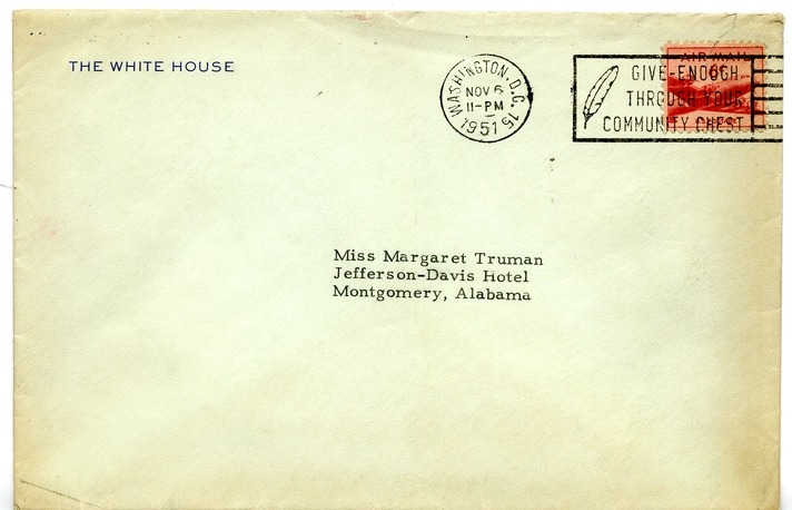 Letter from Harry S. Truman to Margaret Truman