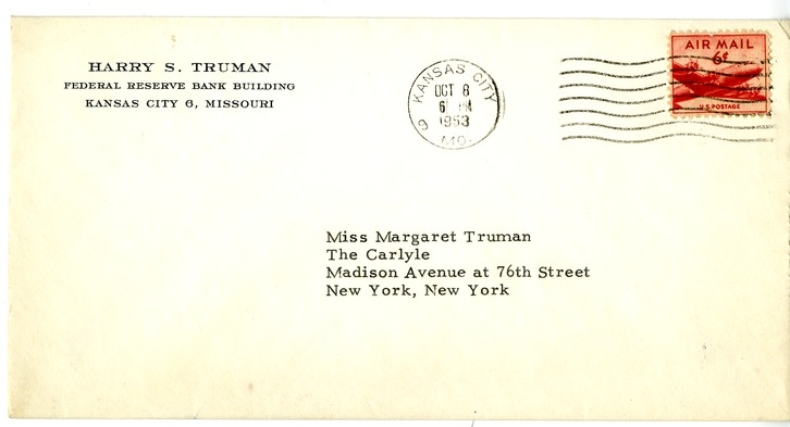 Letter from Harry S. Truman to Margaret Truman