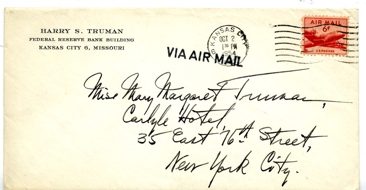 Letter from Harry S. Truman to Margaret Truman