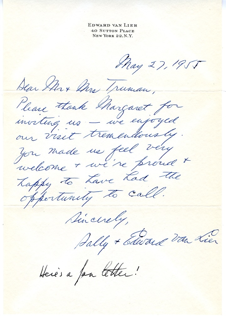 Letter from Harry S. Truman to Margaret Truman