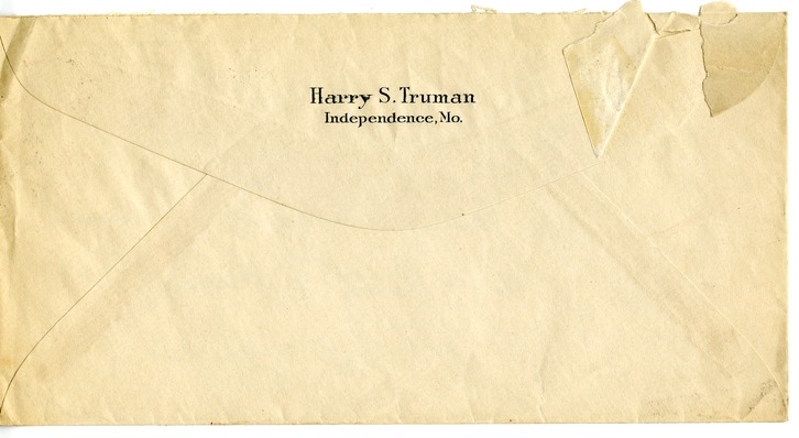 Letter from Harry S. Truman to Margaret Truman