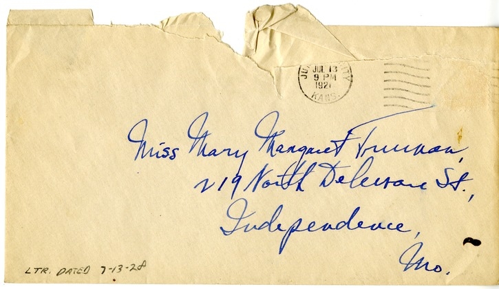 Letter from Harry S. Truman to Margaret Truman