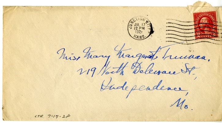 Letter from Harry S. Truman to Margaret Truman