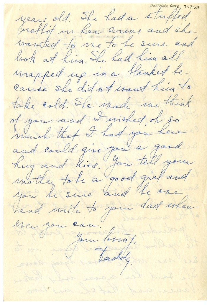 Letter from Harry S. Truman to Margaret Truman