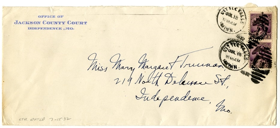 Letter from Harry S. Truman to Margaret Truman