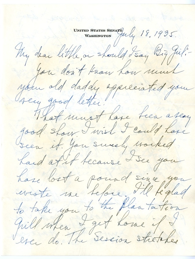 Letter from Harry S. Truman to Margaret Truman