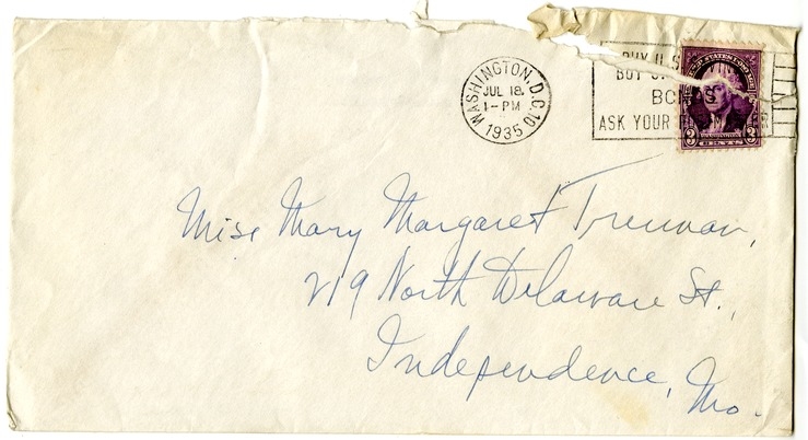 Letter from Harry S. Truman to Margaret Truman