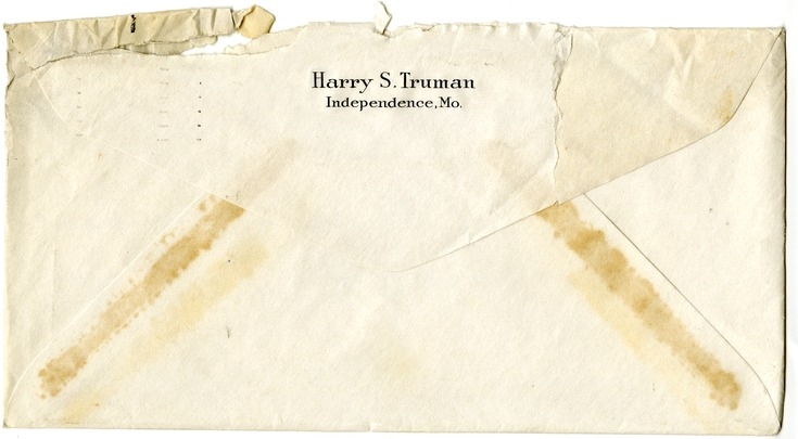 Letter from Harry S. Truman to Margaret Truman