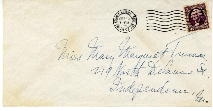 Letter from Harry S. Truman to Margaret Truman