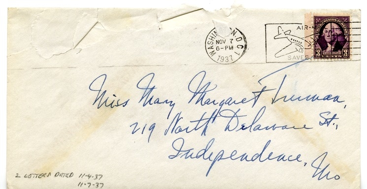 Letter from Harry S. Truman to Margaret Truman