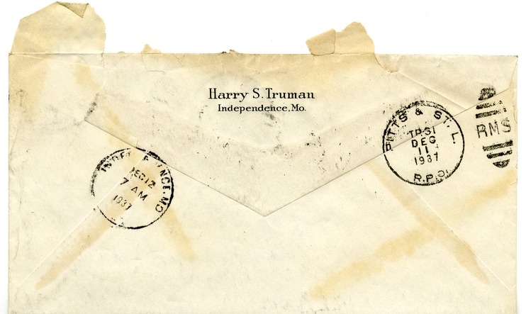 Letter from Harry S. Truman to Margaret Truman