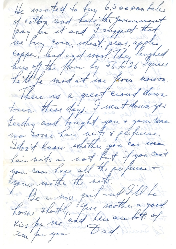 Letter from Harry S. Truman to Margaret Truman