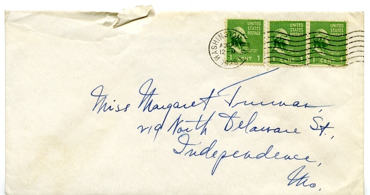 Letter from Harry S. Truman to Margaret Truman