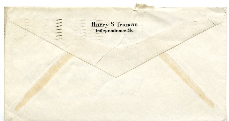 Letter from Harry S. Truman to Margaret Truman