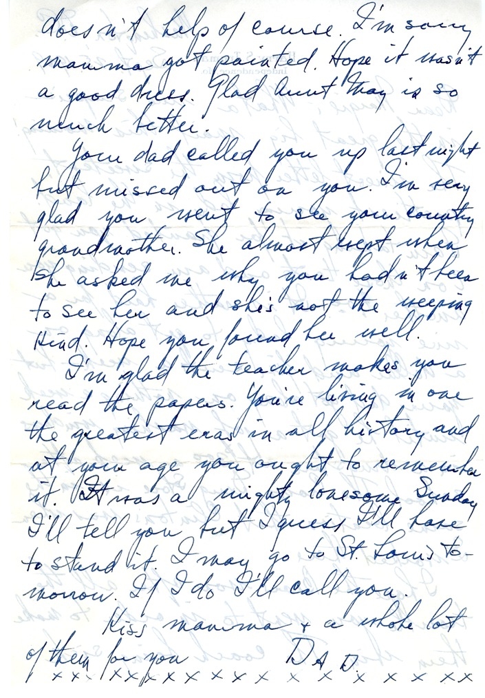 Letter from Harry S. Truman to Margaret Truman