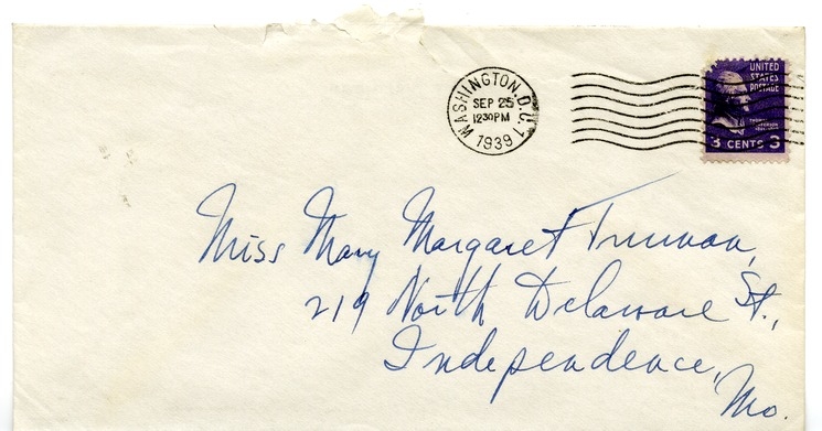 Letter from Harry S. Truman to Margaret Truman