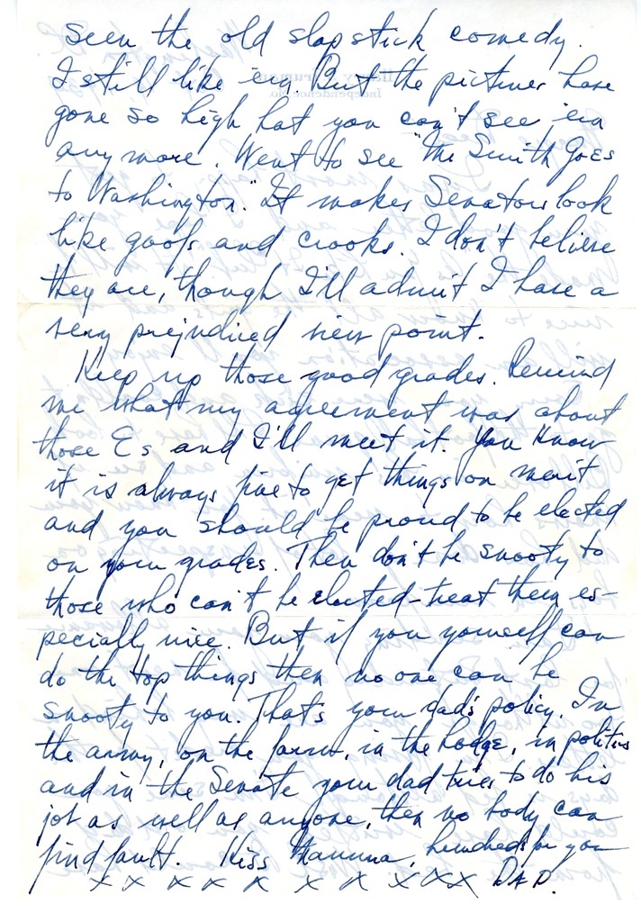 Letter from Harry S. Truman to Margaret Truman