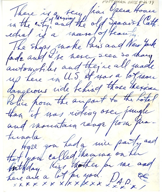 Letter from Harry S. Truman to Margaret Truman