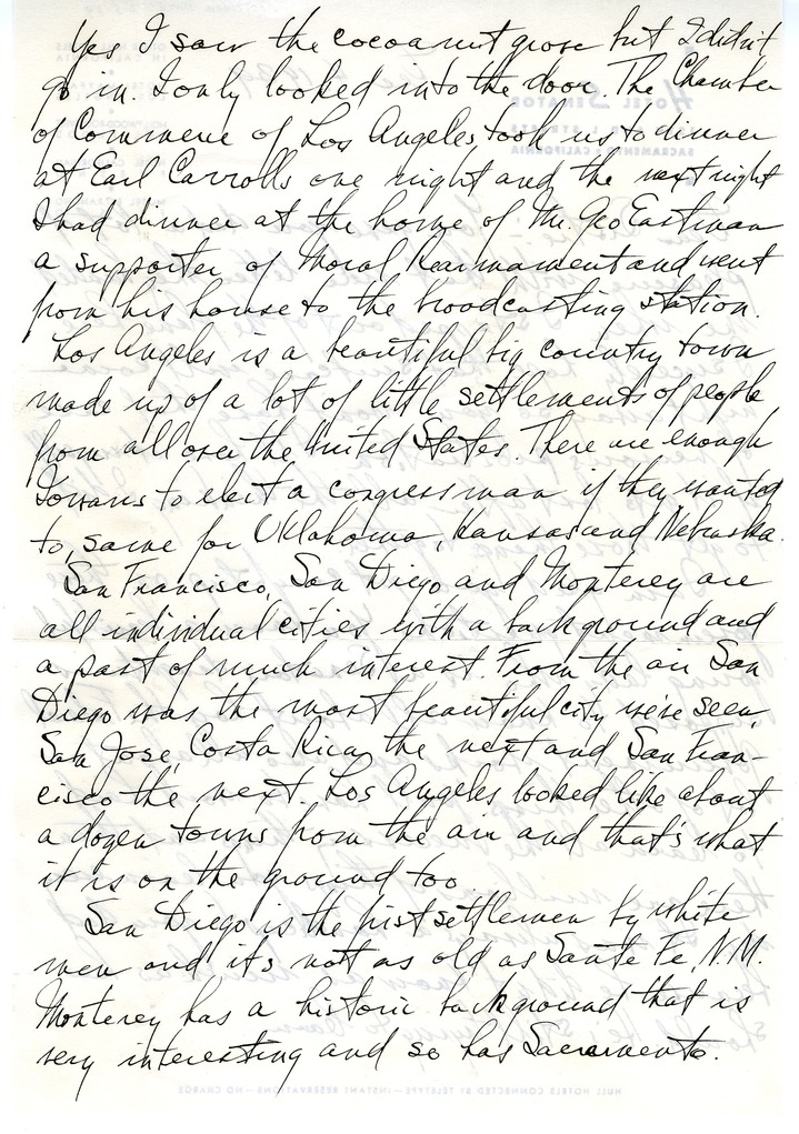 Letter from Harry S. Truman to Margaret Truman