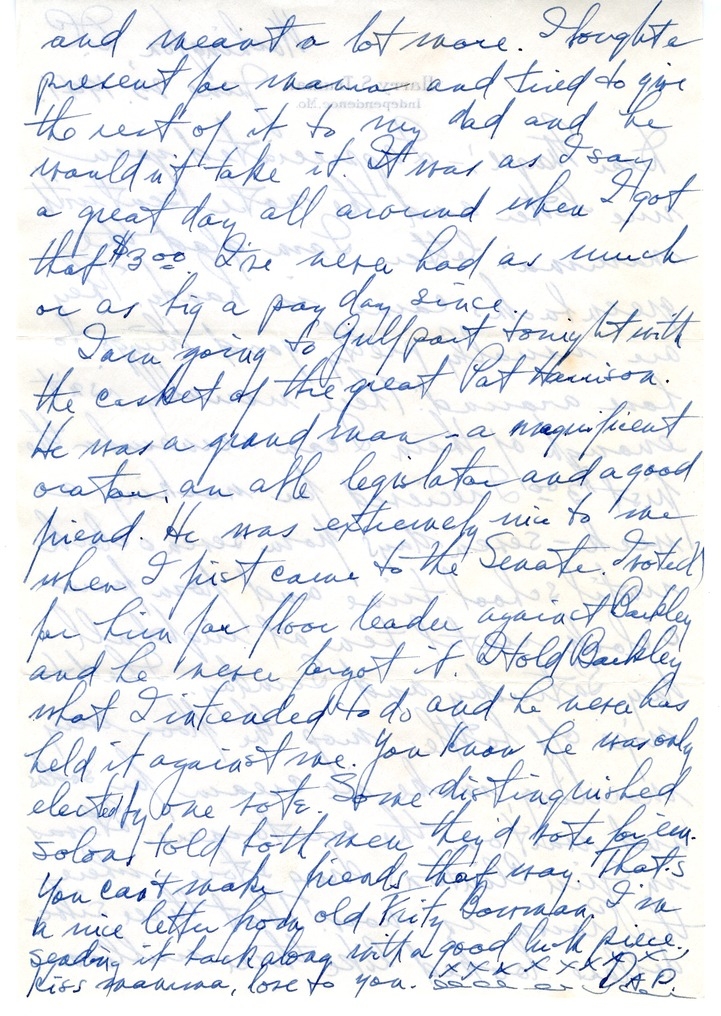 Letter from Harry S. Truman to Margaret Truman