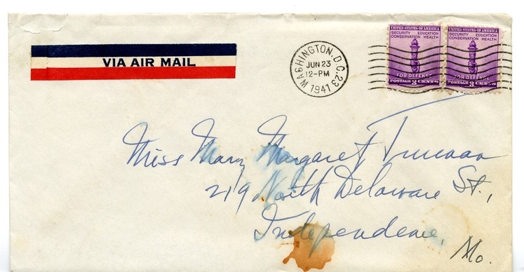 Letter from Harry S. Truman to Margaret Truman