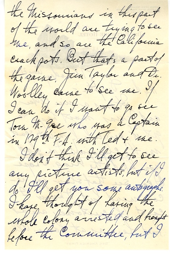 Letter from Harry S. Truman to Margaret Truman