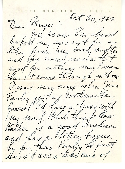 Letter from Harry S. Truman to Margaret Truman