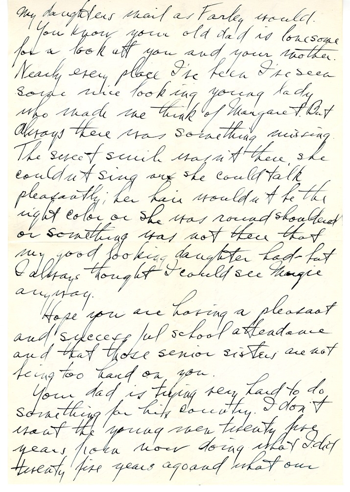 Letter from Harry S. Truman to Margaret Truman