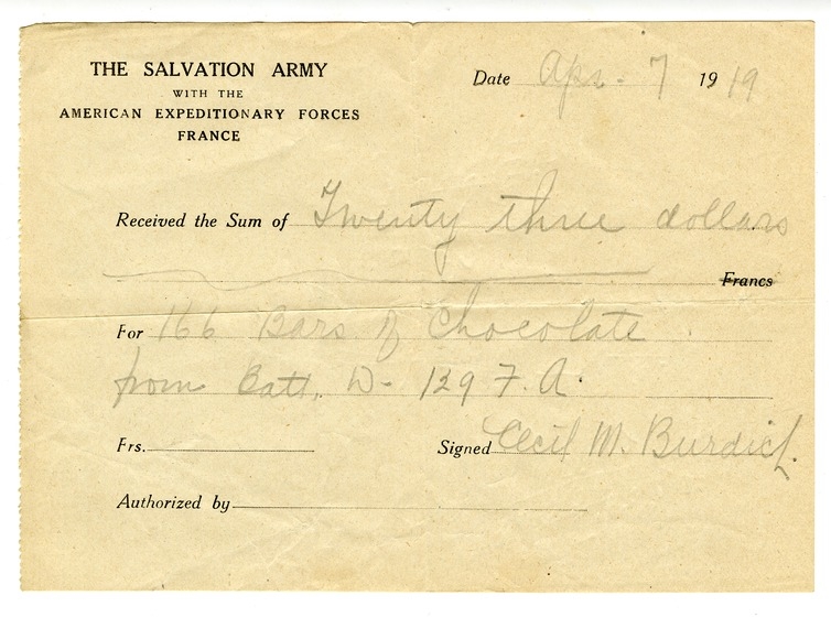 Salvation Army Donation Receipt