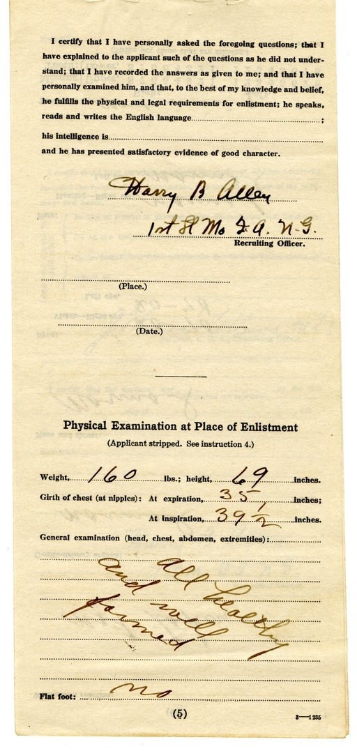 Report of Physical Examination of Harry S. Truman