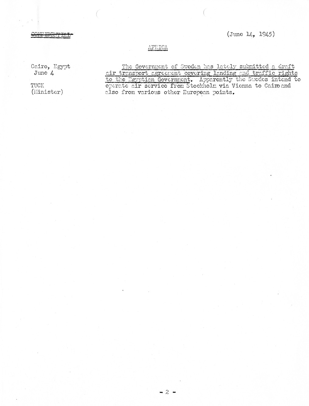 Brief of Telegrams of the Department of State Prepared by Division of Naval Intelligence