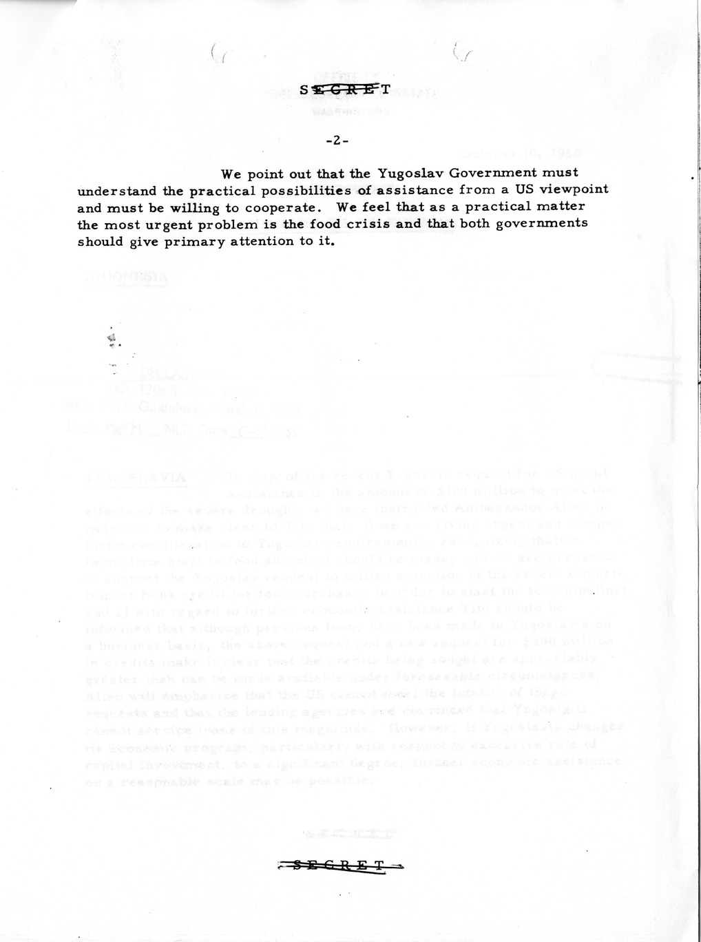 Memorandum, Department of State Summary of Telegrams [Sanitized]