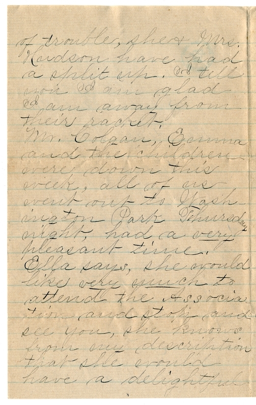 Letter from Mary Martha Truman to Nancy Bentley