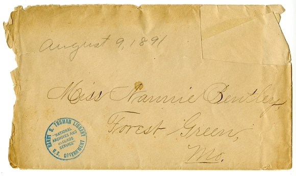 Letter from Mary Martha Truman to Nancy Bentley