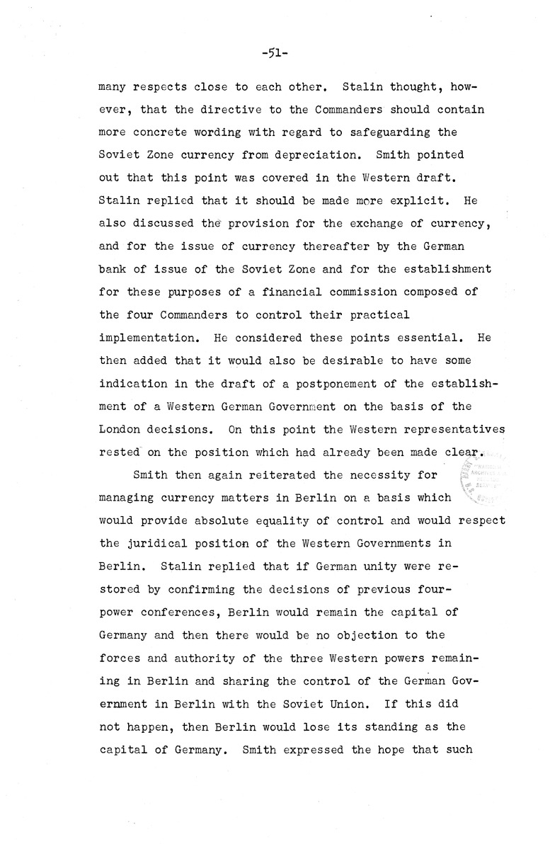 Memorandum from Eben Ayers to President Harry S. Truman, with Attached Report, The Berlin Crisis: Report of the Moscow Discussions, 1948