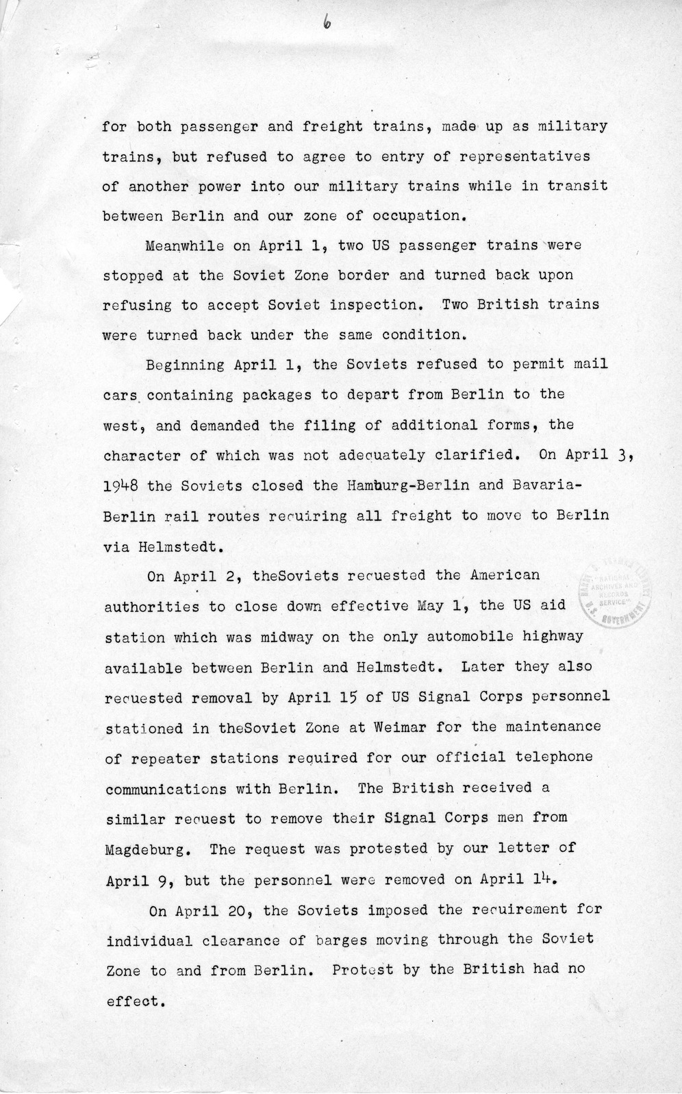 Press Release, The Berlin Crisis: A Report on the Moscow Discussions, 1948