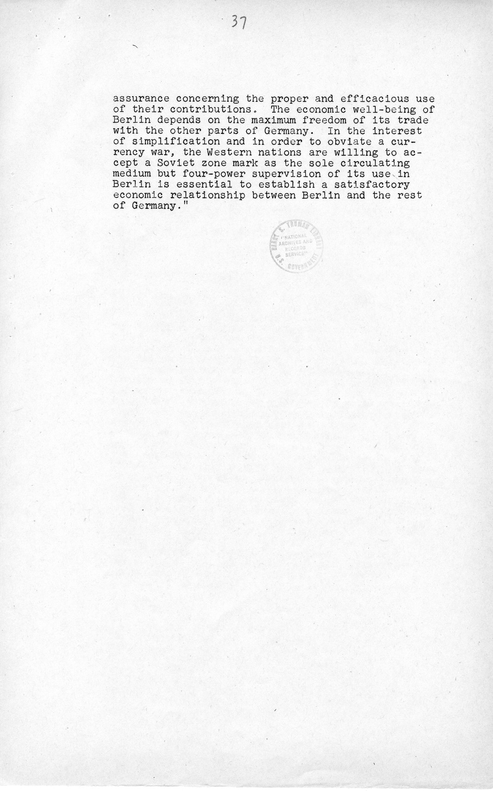 Press Release, The Berlin Crisis: A Report on the Moscow Discussions, 1948