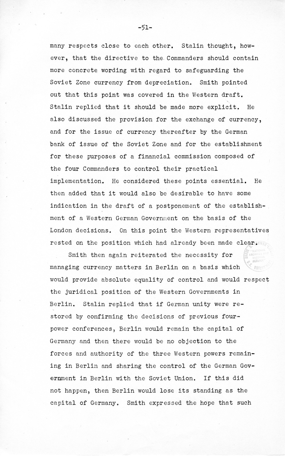 Press Release, The Berlin Crisis: A Report on the Moscow Discussions, 1948