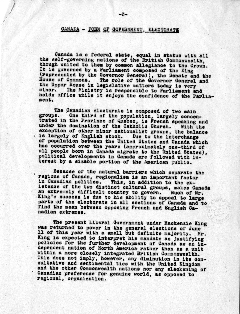 Memorandum from Dean Acheson to President Harry S. Truman, with Attached Memorandum