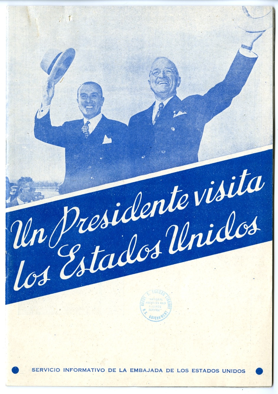 Pamphlet of the Visit to the United States of President Gabriel Gonzalez Videla of Chile