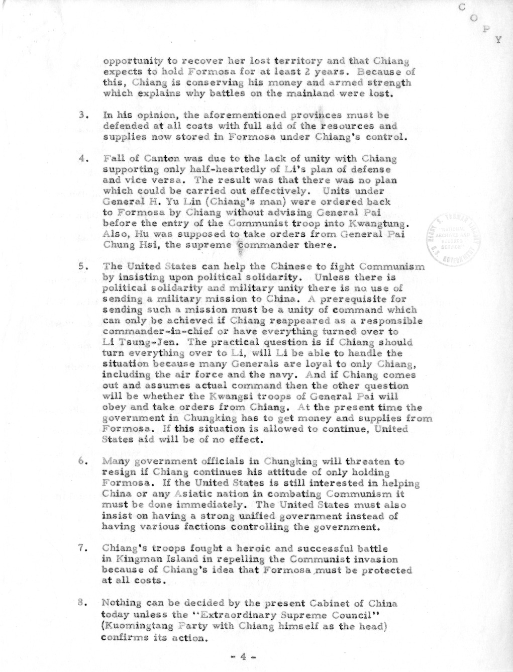 Memorandum from President Harry S. Truman to Secretary of State Dean Acheson, with Attachment