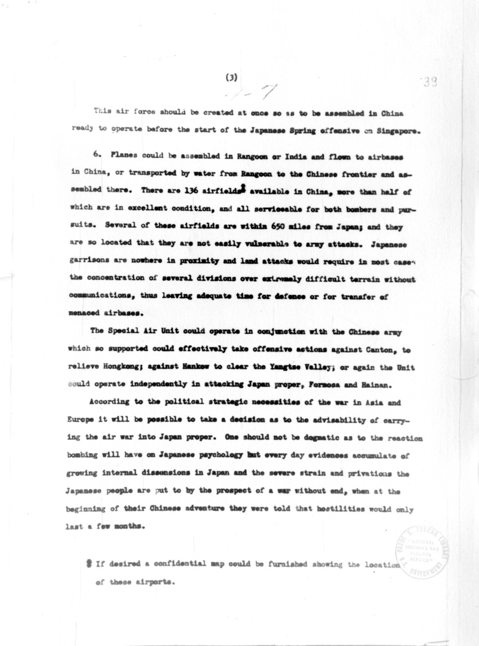 Memorandum from T.V. Soong